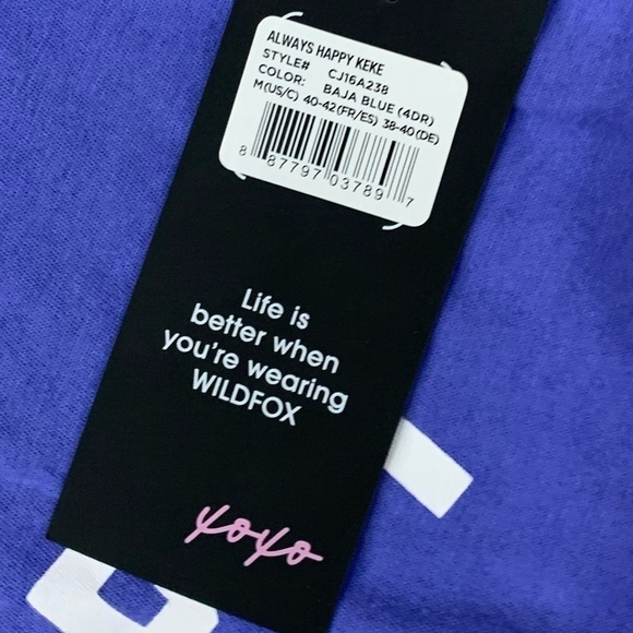 𝅺🍹WILDFOX Violet Blue Happy Hour Shirt 🍹 - Picture 6 of 6